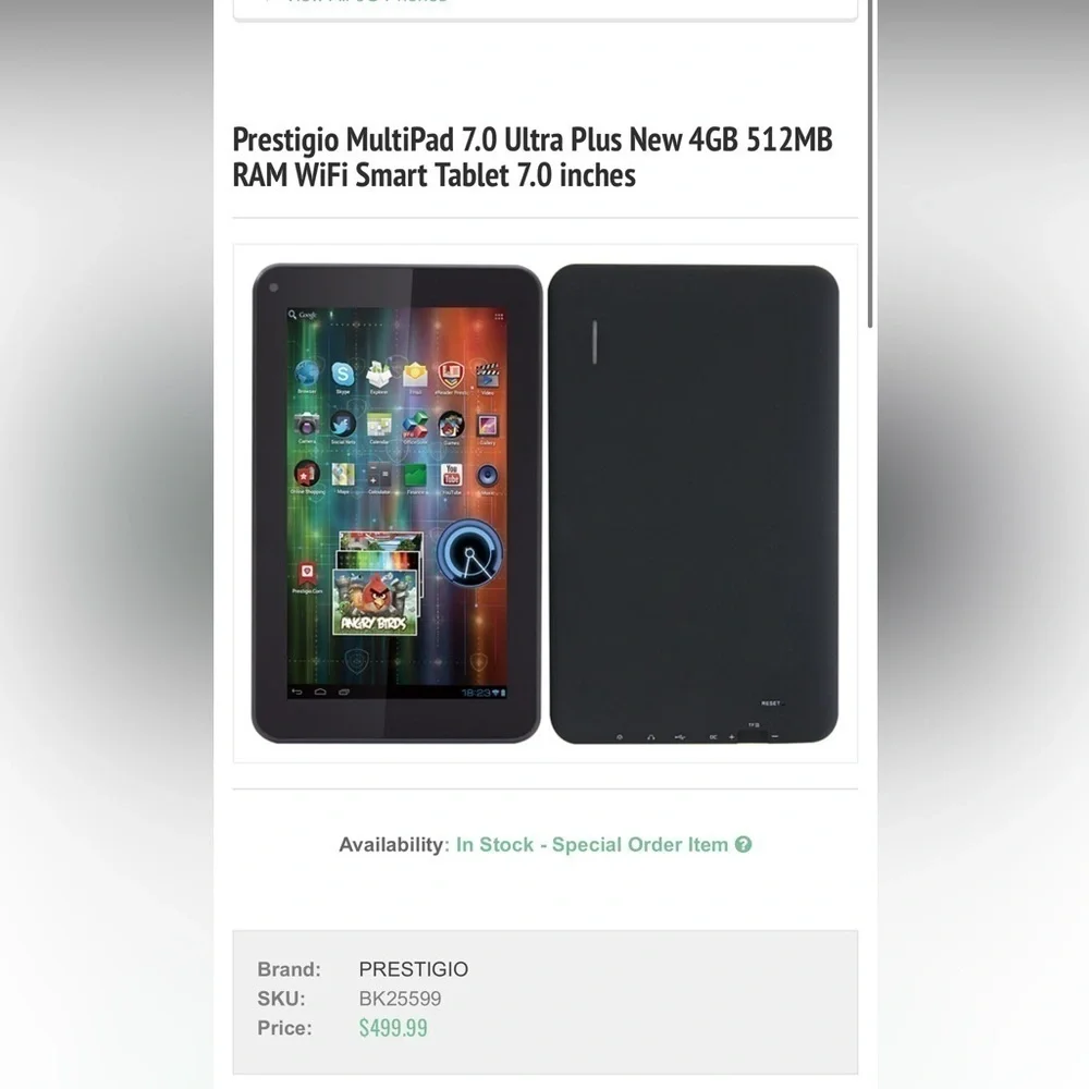 Prestigio MultiPad Ultra Plus Smart Tablet 7.0 inches